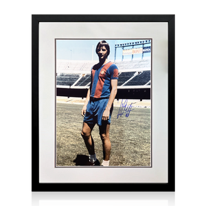 Johan Cruyff Signed FC Barcelona Photo Compact Frame (AFTAL Authentication)