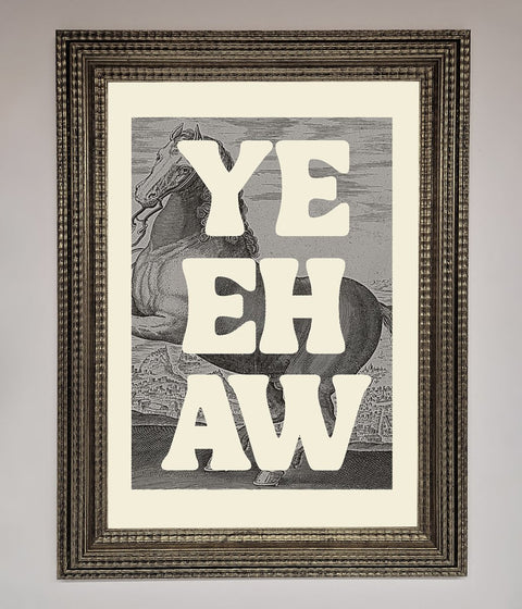Yehaw Framed Poster