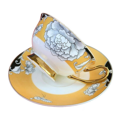Tasse et soucoupe en porcelaine fine Regal Bloom