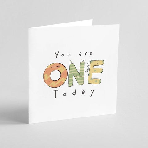 You Are One Today – 1st Monster | Greeting Card