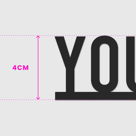 Your Text Here Door Topper - Condensed