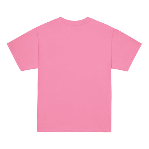 Product view of a Azalea One Cat Away youth classic tee, showing the plain back.