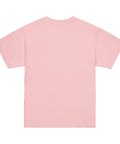 Product view of a Light Pink One Cat Away youth classic tee, showing the plain back.