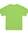 Product view of a Lime One Cat Away youth classic tee, showing the plain back.