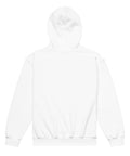 White youth hoodie with a plain unprinted back.