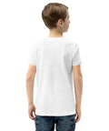 Dinosaur Motivation youth cotton tee in White – plain back – view 8