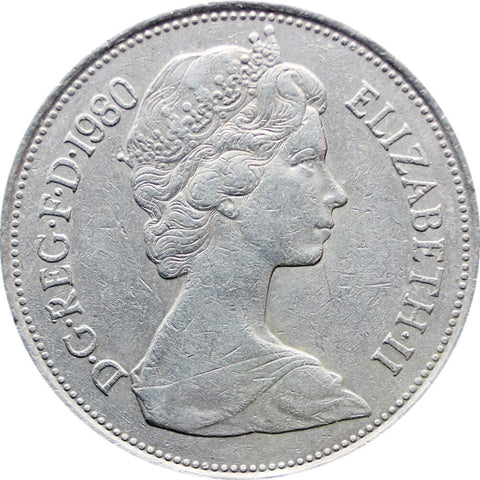 10 New Pence 1980 Elizabeth II 2nd portrait United Kingdom Coin