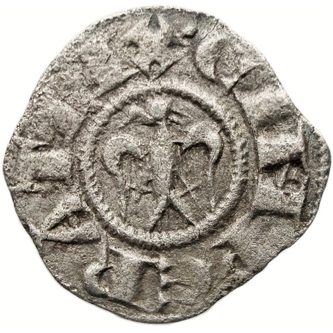 1194 - 1196 1 Denaro Henry VI and Constance Sicily Coin Italy