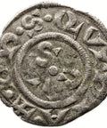 1250 - 1348 Denaro City of Ancona Italy Coin Silver