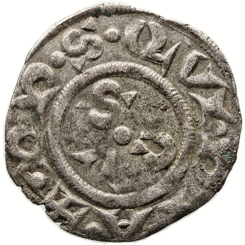 1250 - 1348 Denaro City of Ancona Italy Coin Silver