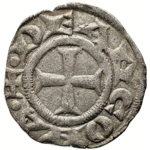 1250 - 1348 Denaro City of Ancona Italy Coin Silver