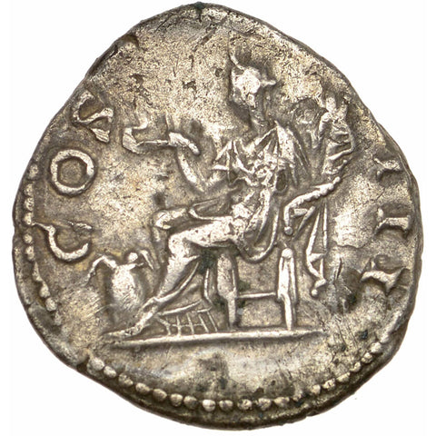 128 AD Roman Empire Coin Hadrian Denarius Silver Annona