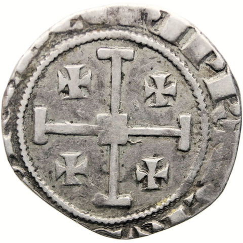 1324 - 1359 Kingdom of Cyprus 1 Gros Coin Crusader Hugh IV Silver