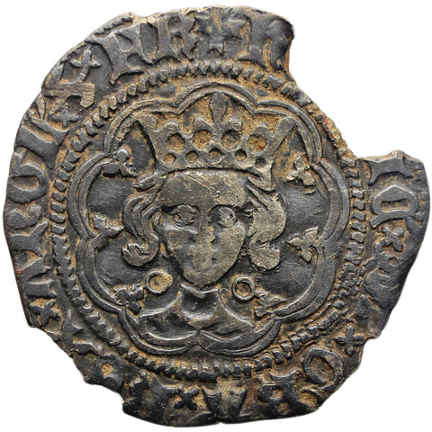 1422 - 1430 Henry VI Half Groat Calais Mint Annulet issue England Coin Silver