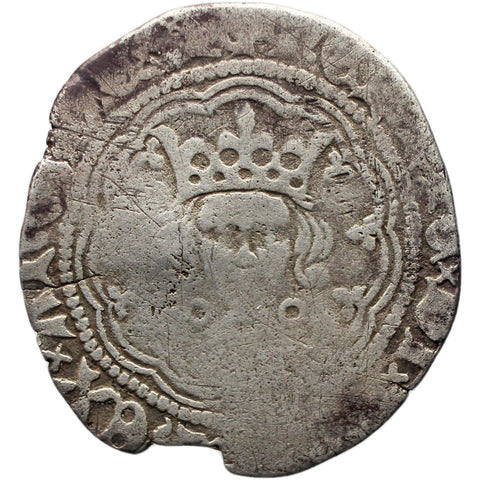 1422 - 1430 Henry VI Half Groat Calais Mint England Coin Silver
