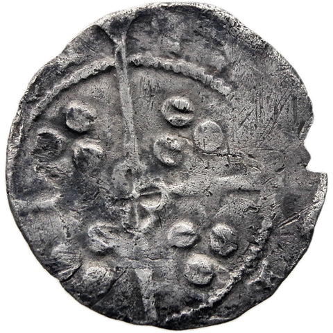 1471 - 1483 Edward IV Penny Coin England Silver 2nd reign; York mint G and Key