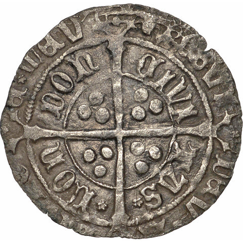 1493 - 1495 Henry VII Groat England Coin Silver Facing Bust issue, class III b, mm. escallop