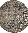1493 - 1495 Henry VII Groat England Coin Silver Facing Bust issue, class III b, mm. escallop