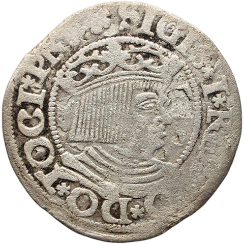 1534 Groschen Gdansk Coin Poland Silver Sigismund I the Old