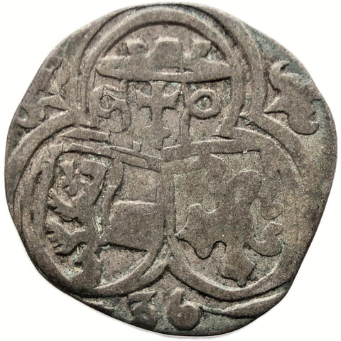 1535 Zweier Bishopric of Salzburg Austria Coin Matthäus Lang von Wellenburg