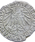 1545 Groschen Albrecht of Brandenburg German states Prussia Silver Coin Mint Königsberg