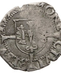1546 1/2 Blanc France City Besancon Charles V Silver Coin Holy Roman Empire