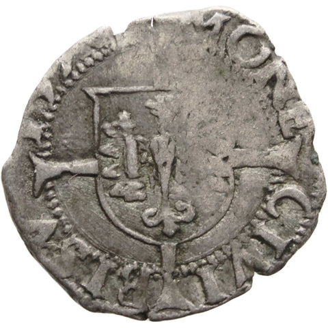 1546 1/2 Blanc France City Besancon Charles V Silver Coin Holy Roman Empire