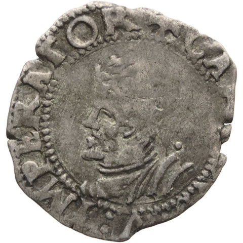 1546 1/2 Blanc France City Besancon Charles V Silver Coin Holy Roman Empire