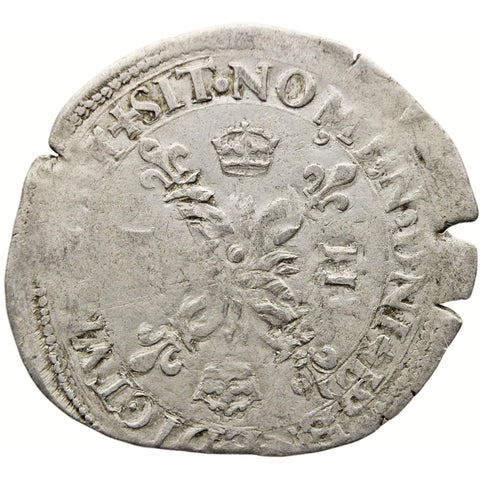 1549 - 1559 E Douzain France Coin Henry II Silver Tours Mint Overstrike