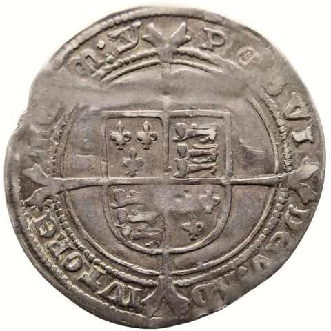 1551 – 1553 Edward VI Sixpence 3rd period Fine Silver Issue England Coin London Mint