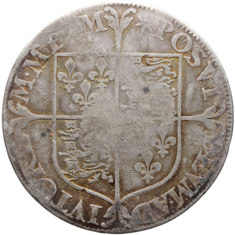 1560 - 1561 Shilling Elizabeth I England Coin Milled Issue Silver