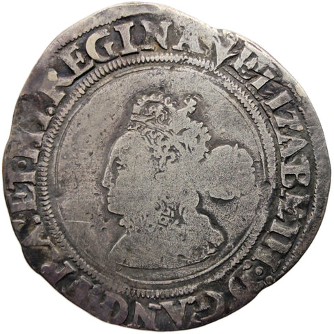 1561 Sixpence Elizabeth I Coin Silver England Pheon Mintmark 3rd issue