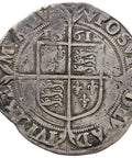 1561 Sixpence Elizabeth I Coin Silver England Pheon Mintmark 3rd issue