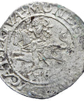 1565 Half Groschen / Groat Lithuania Sigismund II Augustus Coin Silver