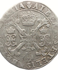1612 - 1619 1/4 Patagon Spanish Netherlands Coin Albert & Isabella Silver