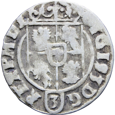 1623 Półtorak 3 Polker Sigismund III Polish–Lithuanian Commonwealth Silver Coin