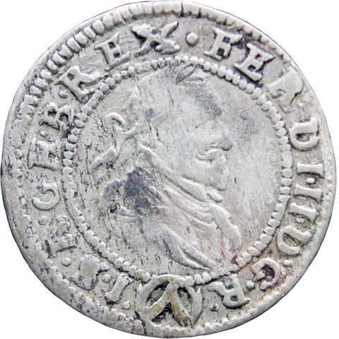 1624 3 Kreuzer Ferdinand II Austria - Habsburg Silver Coin Vienna Mint