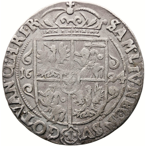 1624 Ort koronny Bydgoszcz Mint Polish–Lithuanian Coin Sigismund III Vaza Silver