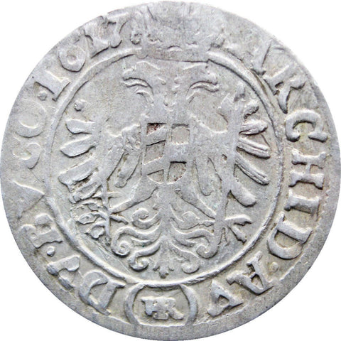 1627 3 Kreuzer Ferdinand II Breslau Mint Holy Roman Empire Coin