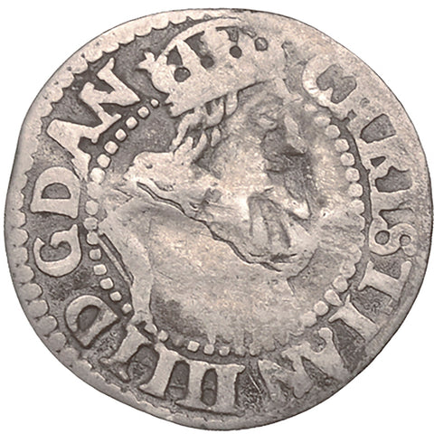 1630 4 Skilling Dansk Denmark Coin Christian IV Silver