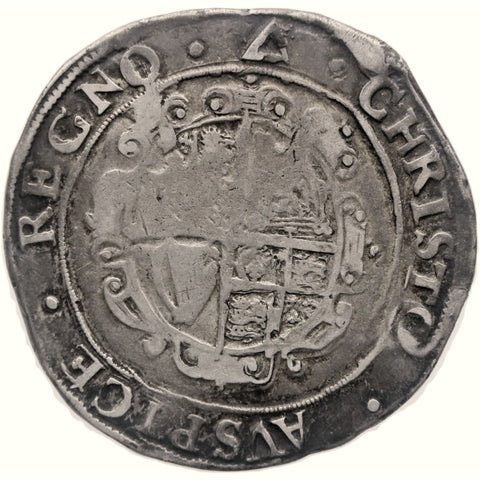 1639 - 1640 Half Crown Charles I Coin England Silver Triangle Mintmark