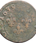 1639 Double Tournois 2 Deniers Louis XIII France Coin