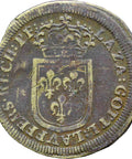 1643 – 1715 Louis XIV of France Token Jeton de Nuremberg
