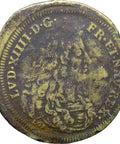 1643 – 1715 Louis XIV of France Token Jeton de Nuremberg