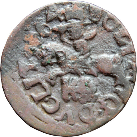 1664 Szeląg Solidus Shilling Coin 1/3 Grosz Lithuanian John II Casimir Vasa Coins Lietuva Europe Old Money Numismatic Collectible