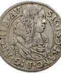 1665 3 Kreuzer Tyrol Austrian states Coin Sigismund Franz Silver