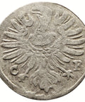 1670 1 Gröschel Duchy of Liegnitz - Brieg Silesia Coin Christian Silver