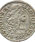 1671 3 Kreuzer Tirol Hall Austria Habsburg Leopold I Holy Roman Emperor