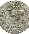 1681 3 Kreuzer Bishopric of Salzburg Austria Coin Max Gandolf von Kuenburg