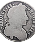 1683 Half Crown Charles II Coin Silver UK